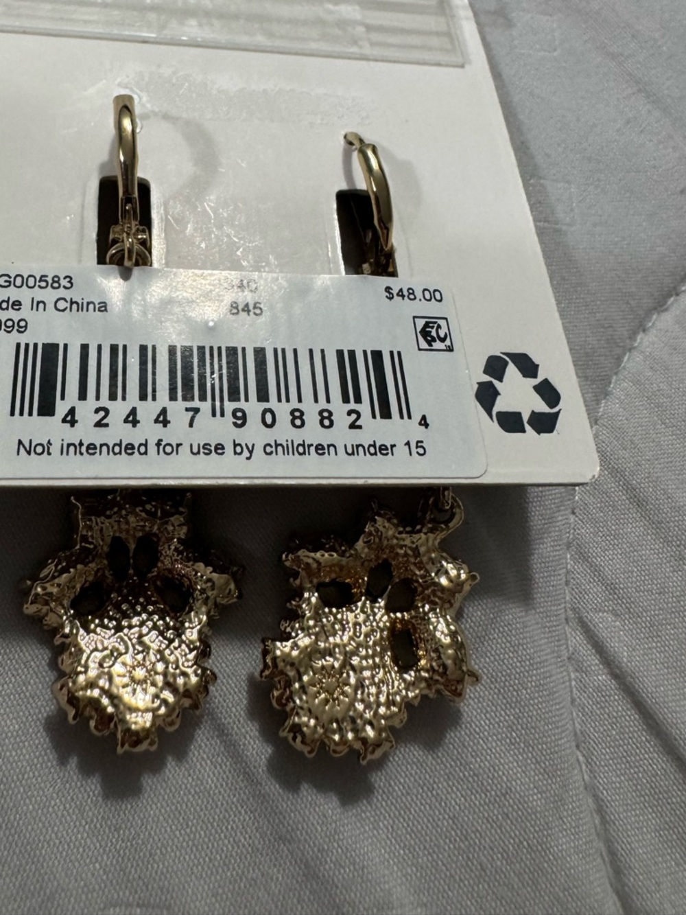 Marchesa
Multi-Stone Cluster Double Drop Earrings - Picture 3 of 3
